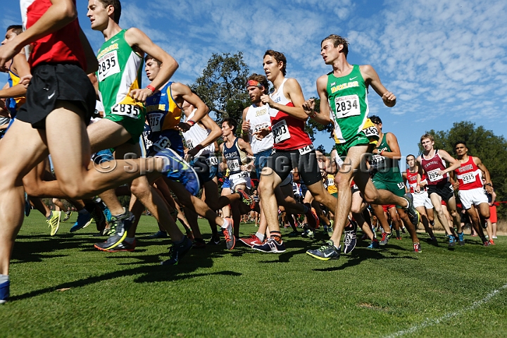 2015SIxcCollege-099.JPG - 2015 Stanford Cross Country Invitational, September 26, Stanford Golf Course, Stanford, California.